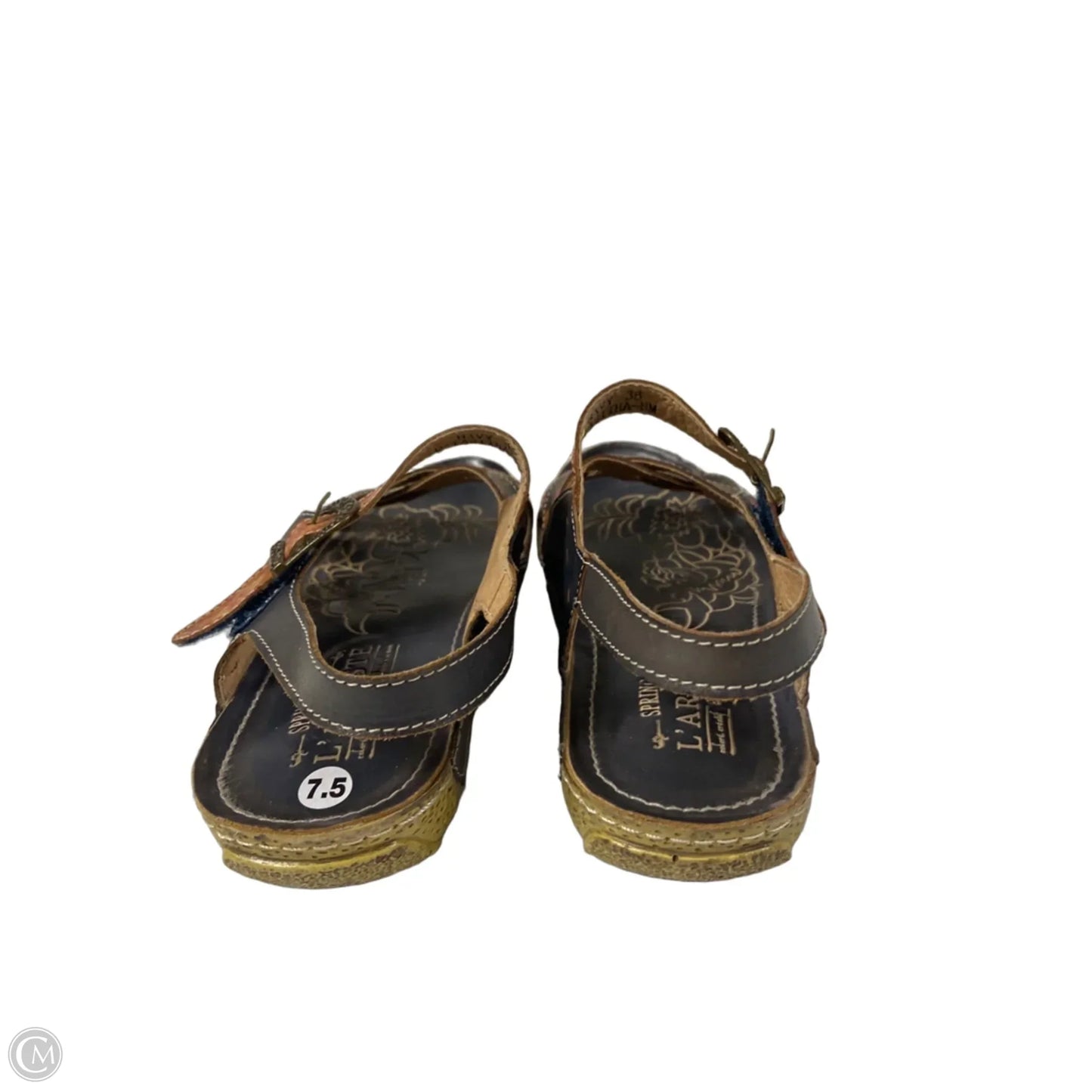 Sandals Flats By Spring Step In Navy, Size: 7.5