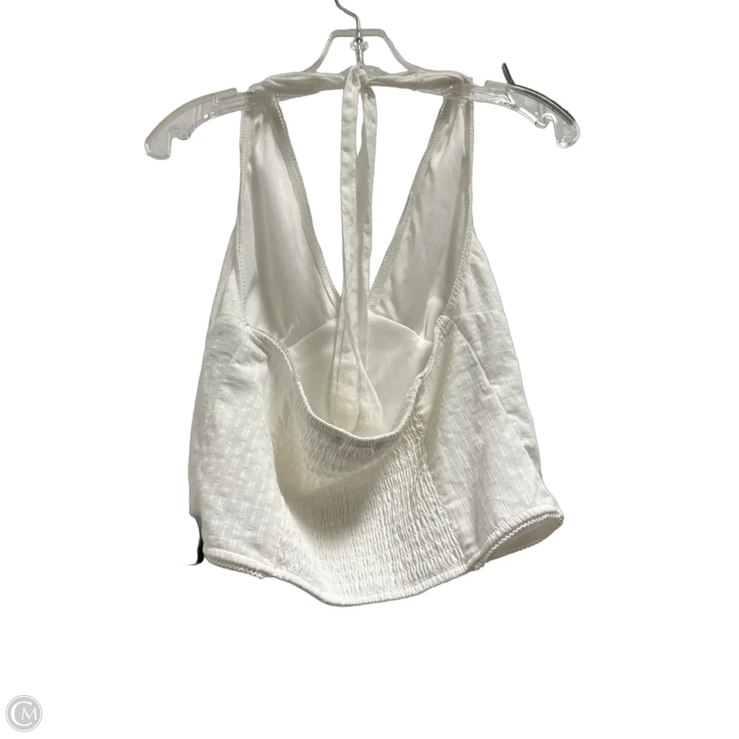 Top Sleeveless By Clothes Mentor In White, Size: M