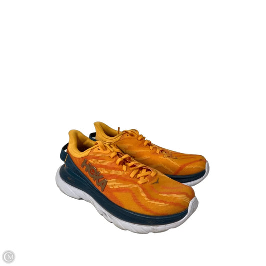 Shoes Athletic By Hoka In Orange, Size: 7.5