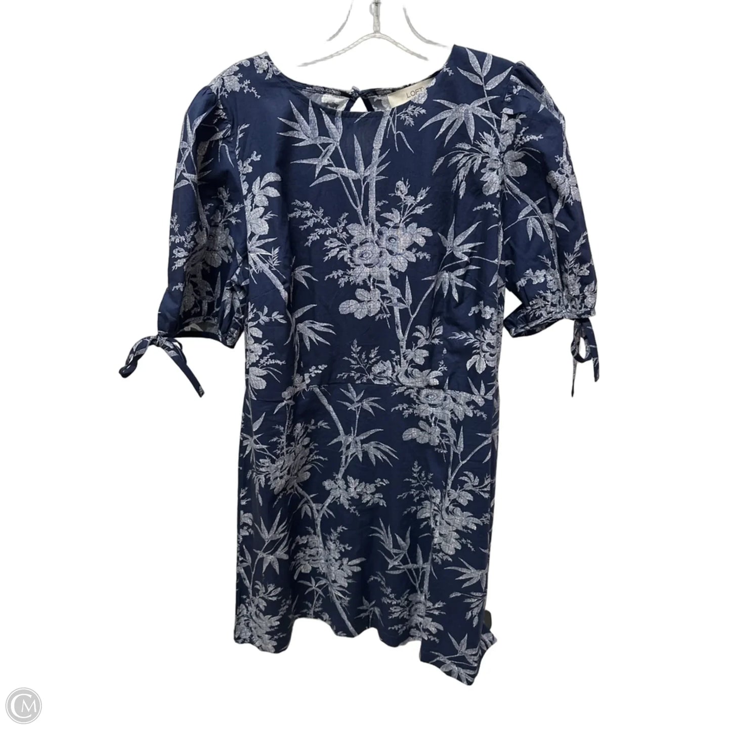 Dress Casual Midi By Loft In Navy, Size: L