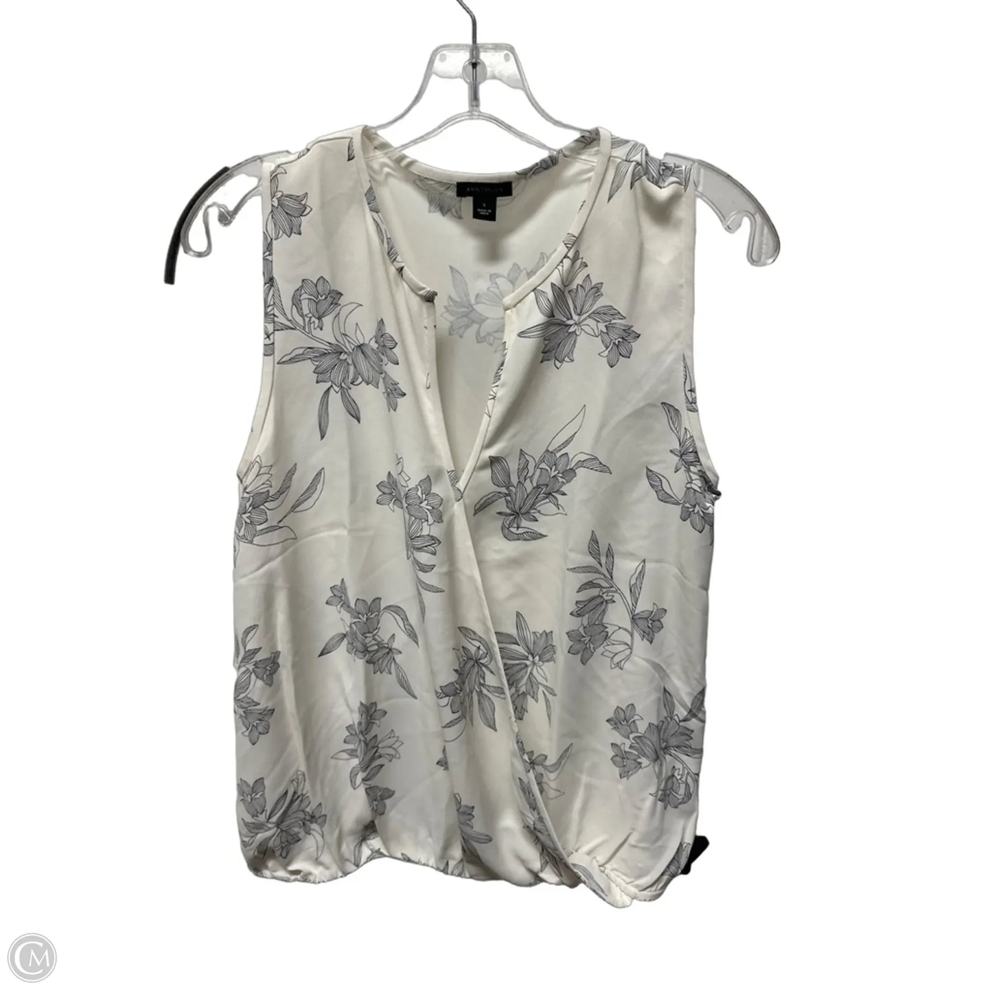 Top Sleeveless By Ann Taylor In White, Size: S