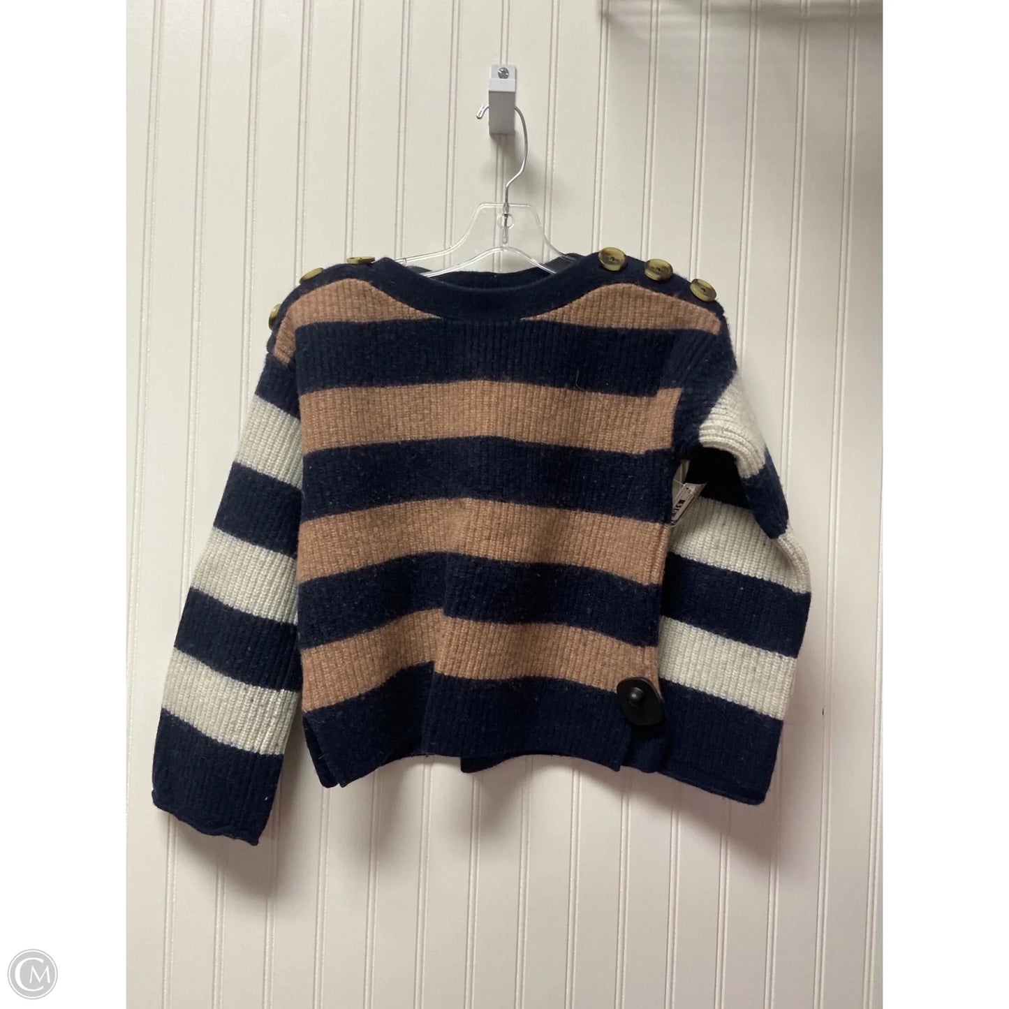 Sweater By Madewell In Blue & Brown, Size: Xs
