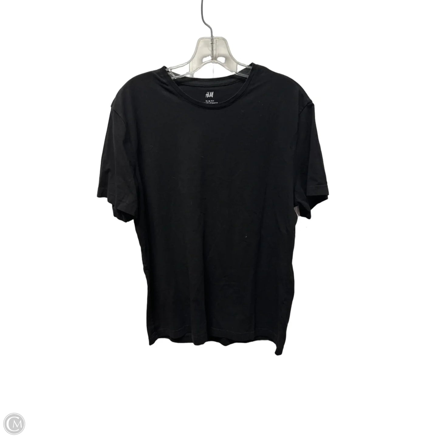 Top Short Sleeve By H&m In Black, Size: L