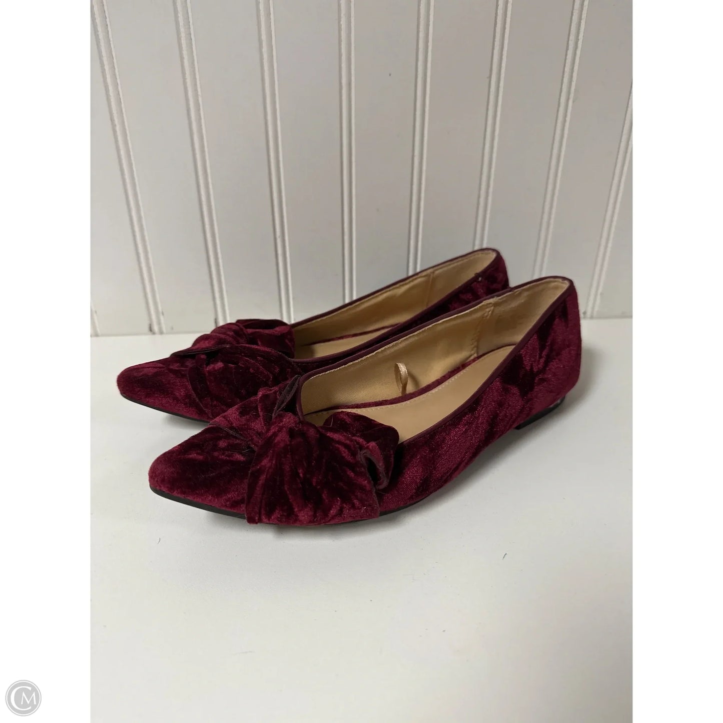 Sandals Flats By Express In Maroon, Size: 7
