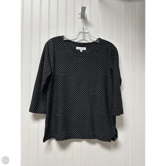Top Long Sleeve By Emily Daniels In Polkadot Pattern, Size: S