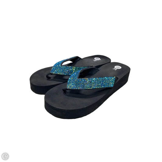 Sandals Flip Flops By Clothes Mentor In Green, Size: 10