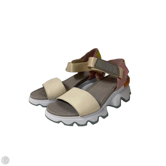 Sandals Heels Block By Sorel In Multi-colored, Size: 7