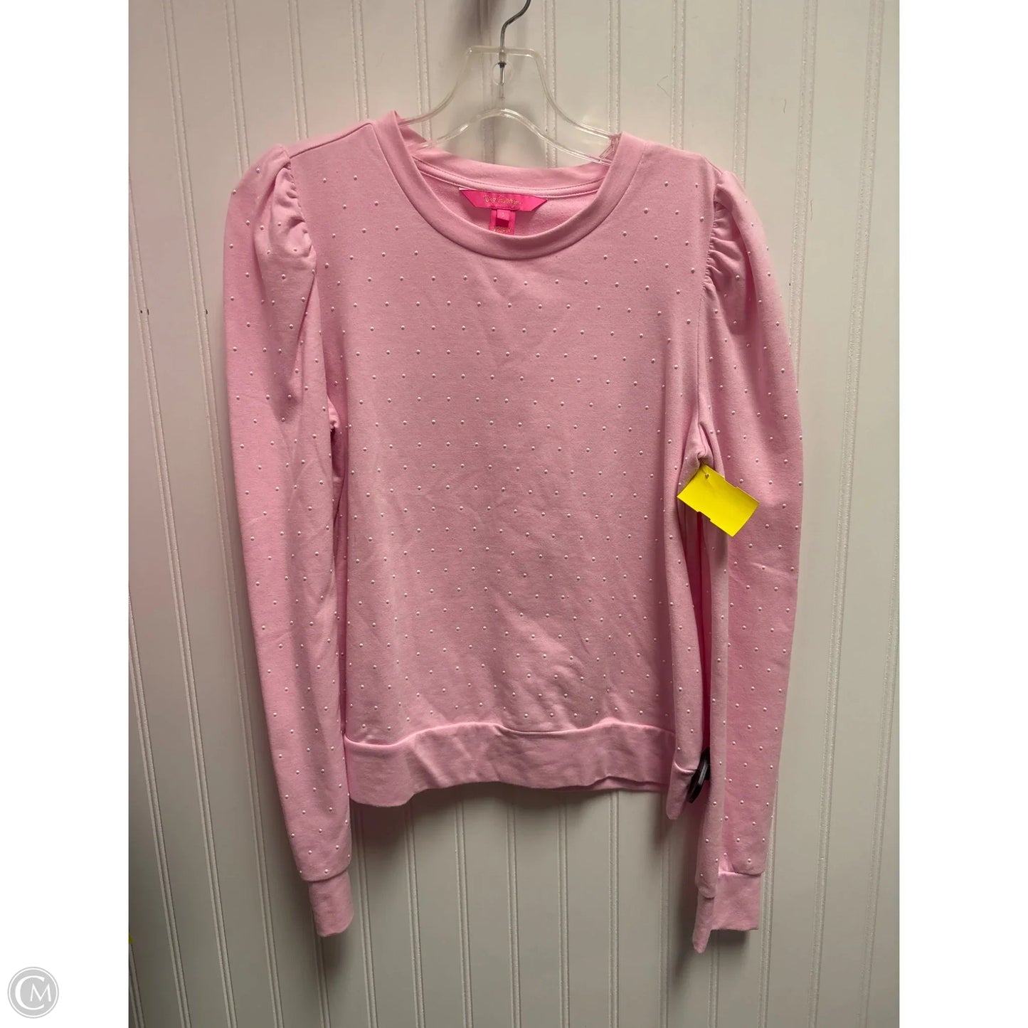 Top Long Sleeve Designer By Lilly Pulitzer In Pink, Size: S