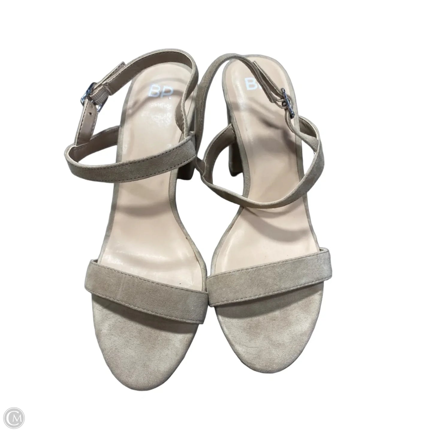 Sandals Heels Block By Bp In Tan, Size: 8.5
