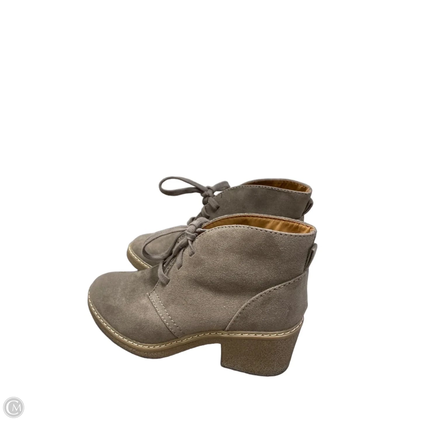 Boots Ankle Heels By Merona In Grey, Size: 6.5