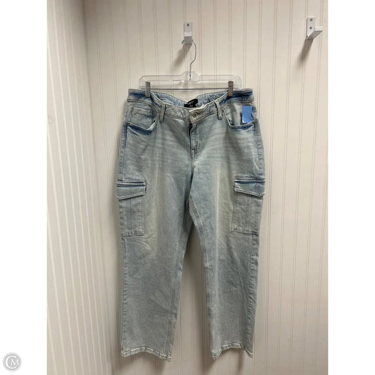 Jeans Boyfriend By Edgely In Blue Denim, Size: 14