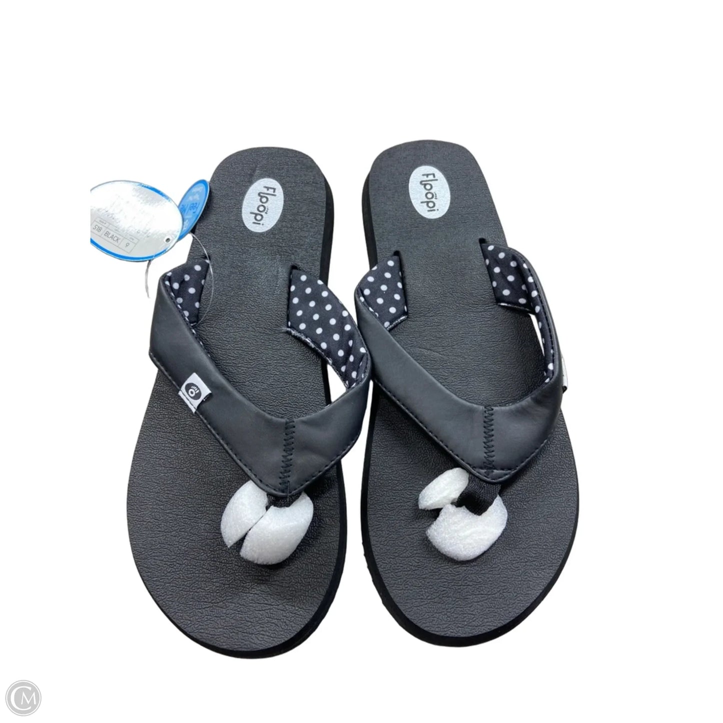 Sandals Flip Flops By Clothes Mentor In Polkadot Pattern, Size: 9