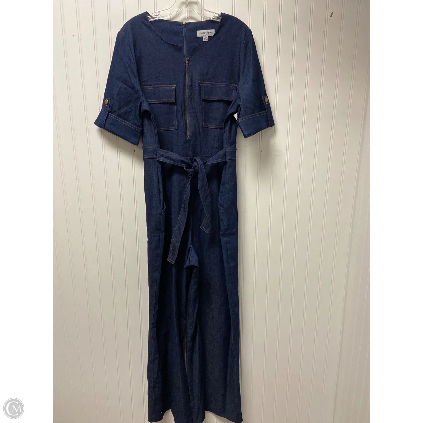 Jumpsuit By Shelby And Palmer In Blue Denim, Size: 16