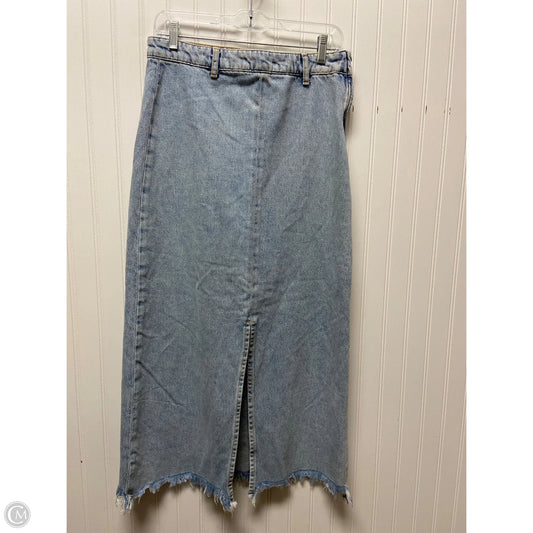 Skirt Maxi By Zara Women In Blue Denim, Size: M