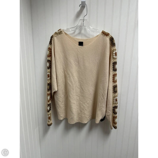 Sweater By Aaeda In Tan, Size: Xl
