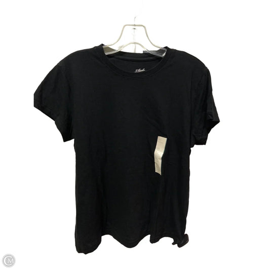 Top Short Sleeve By Universal Thread In Black, Size: M