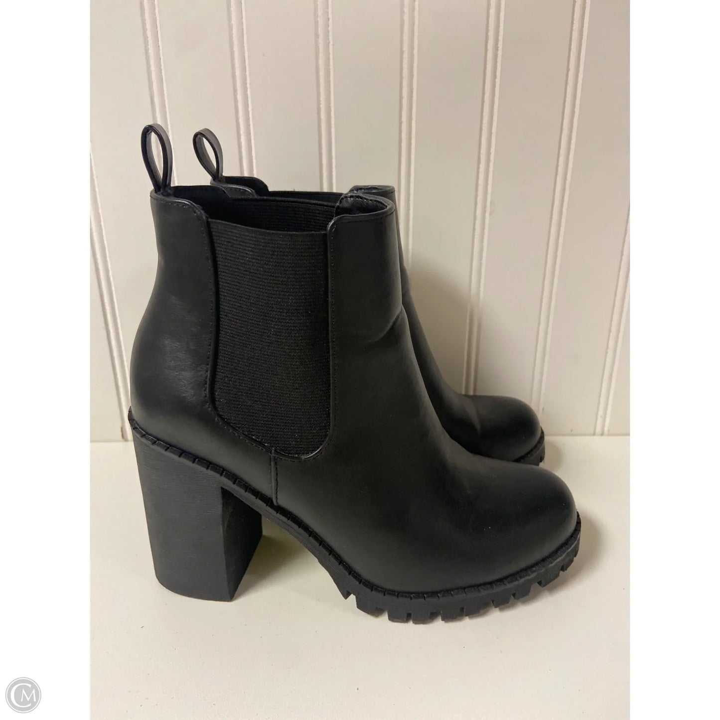 Boots Ankle Heels By Cme In Black, Size: 6.5