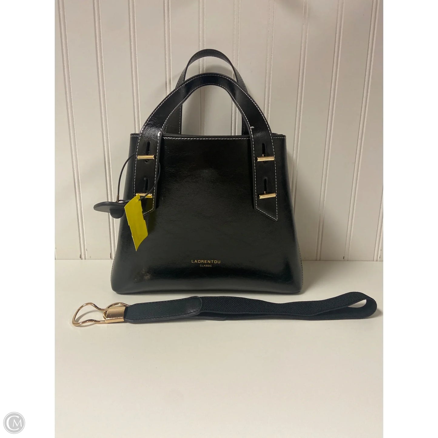 Handbag Leather By Clothes Mentor, Size: Medium