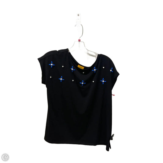 Top Short Sleeve By Ruby Rd In Black, Size: M