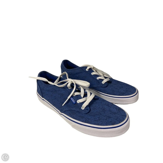 Shoes Sneakers By Vans In Blue & White, Size: 6.5