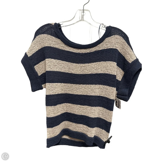 Top Short Sleeve By Wdny In Striped Pattern, Size: S