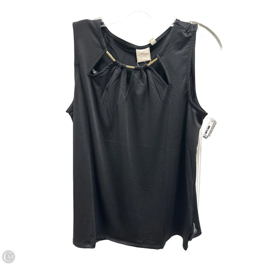 Top Sleeveless By Zac And Rachel In Black, Size: M