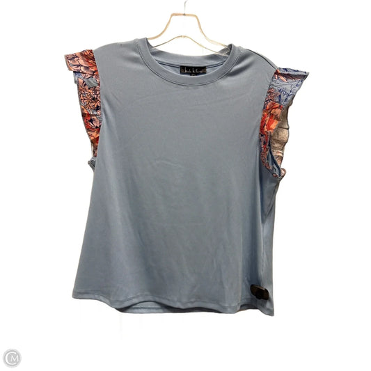 Top Sleeveless By Nicole By Nicole Miller In Blue, Size: L