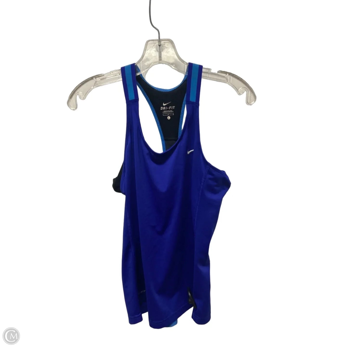 Athletic Tank Top By Nike In Blue, Size: L