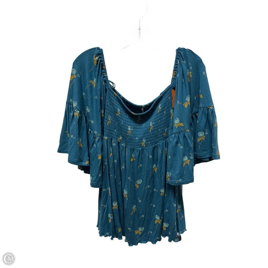 Top Long Sleeve By Free People In Aqua, Size: Xs