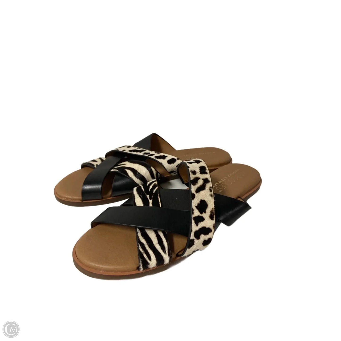 Sandals Flats By Aerosoles In Animal Print, Size: 6.5