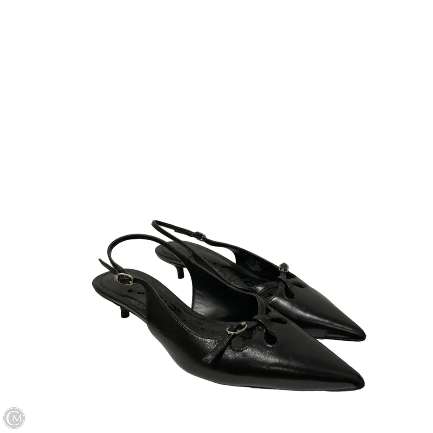 Sandals Heels Kitten By Sam Edelman In Black, Size: 6.5
