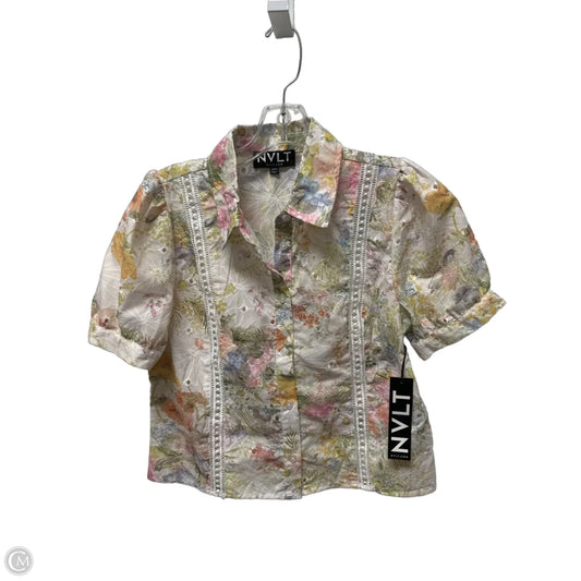 Top Short Sleeve By Clothes Mentor In Floral Print, Size: S