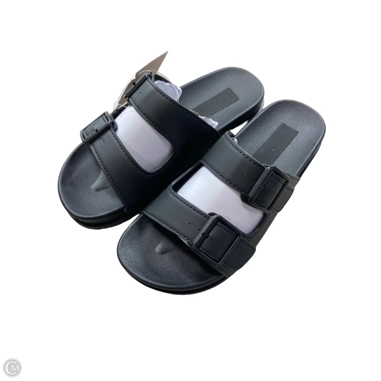 Sandals Flats By Earth In Black, Size: 8