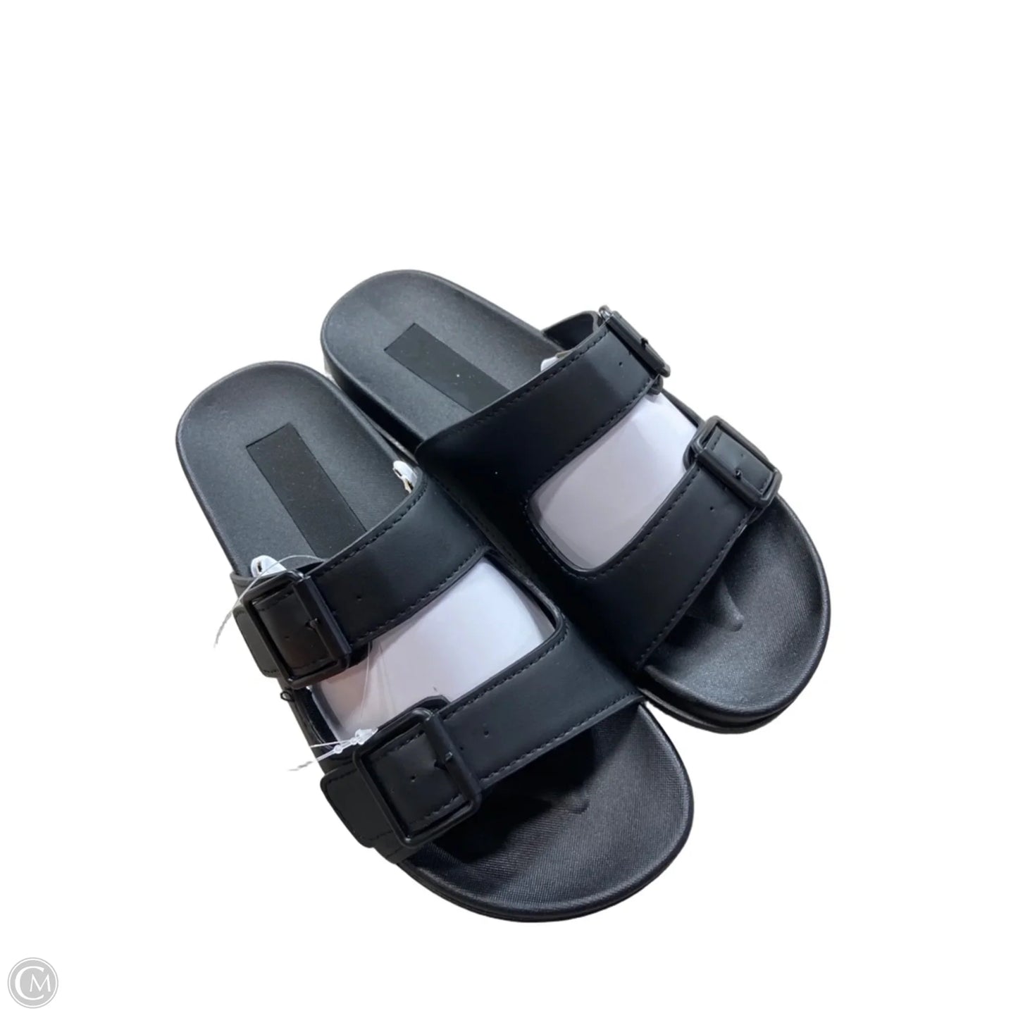 Sandals Flats By Earth In Black, Size: 8