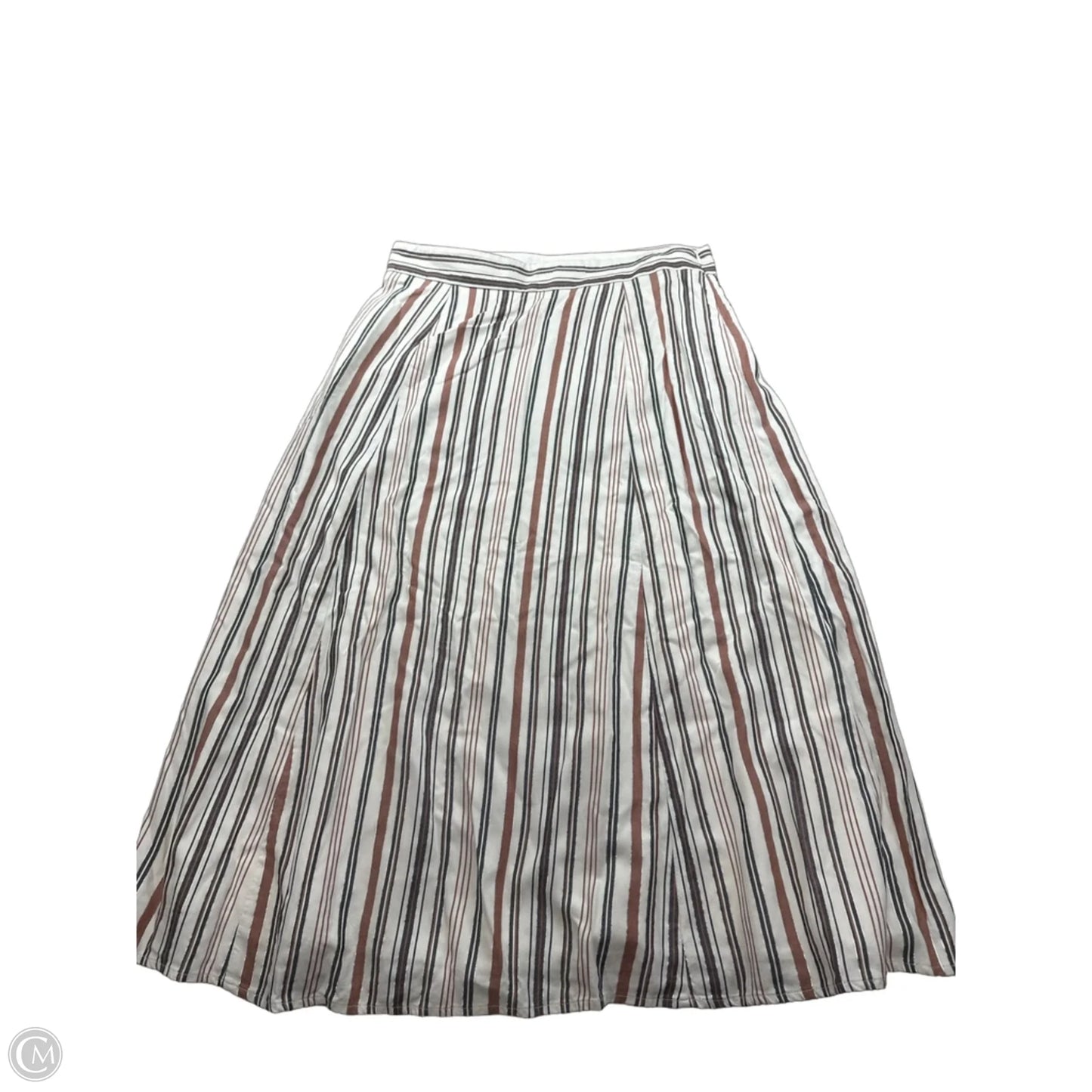 Skirt Maxi By Loft In Striped Pattern, Size: 8
