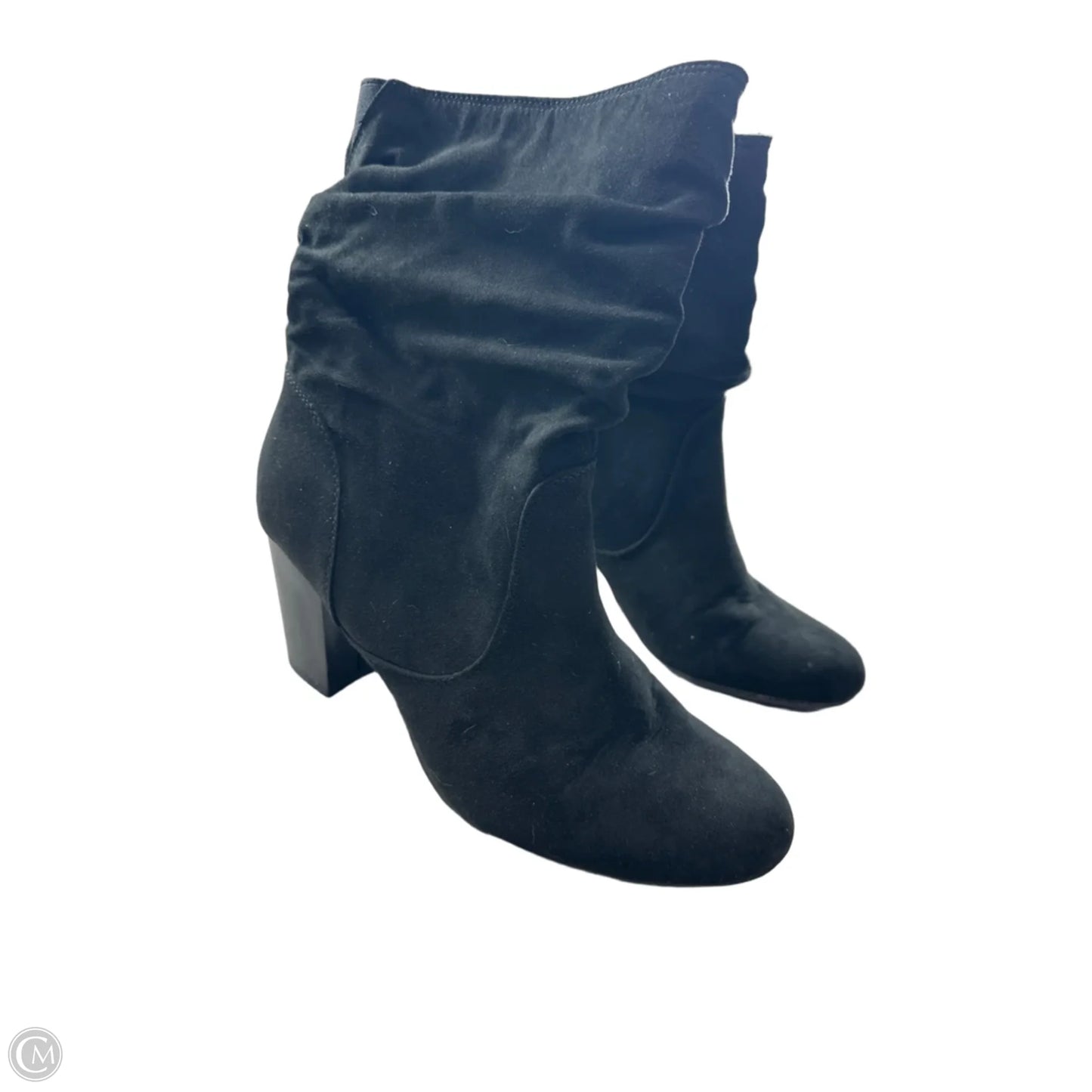 Boots Ankle Heels By Dept 222 In Black, Size: 9.5