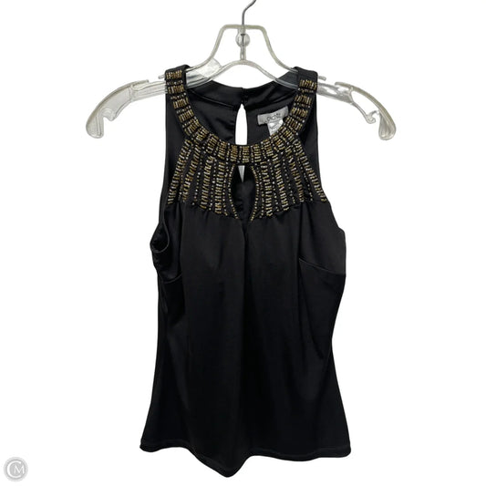 Top Sleeveless By Cache In Black, Size: Xs