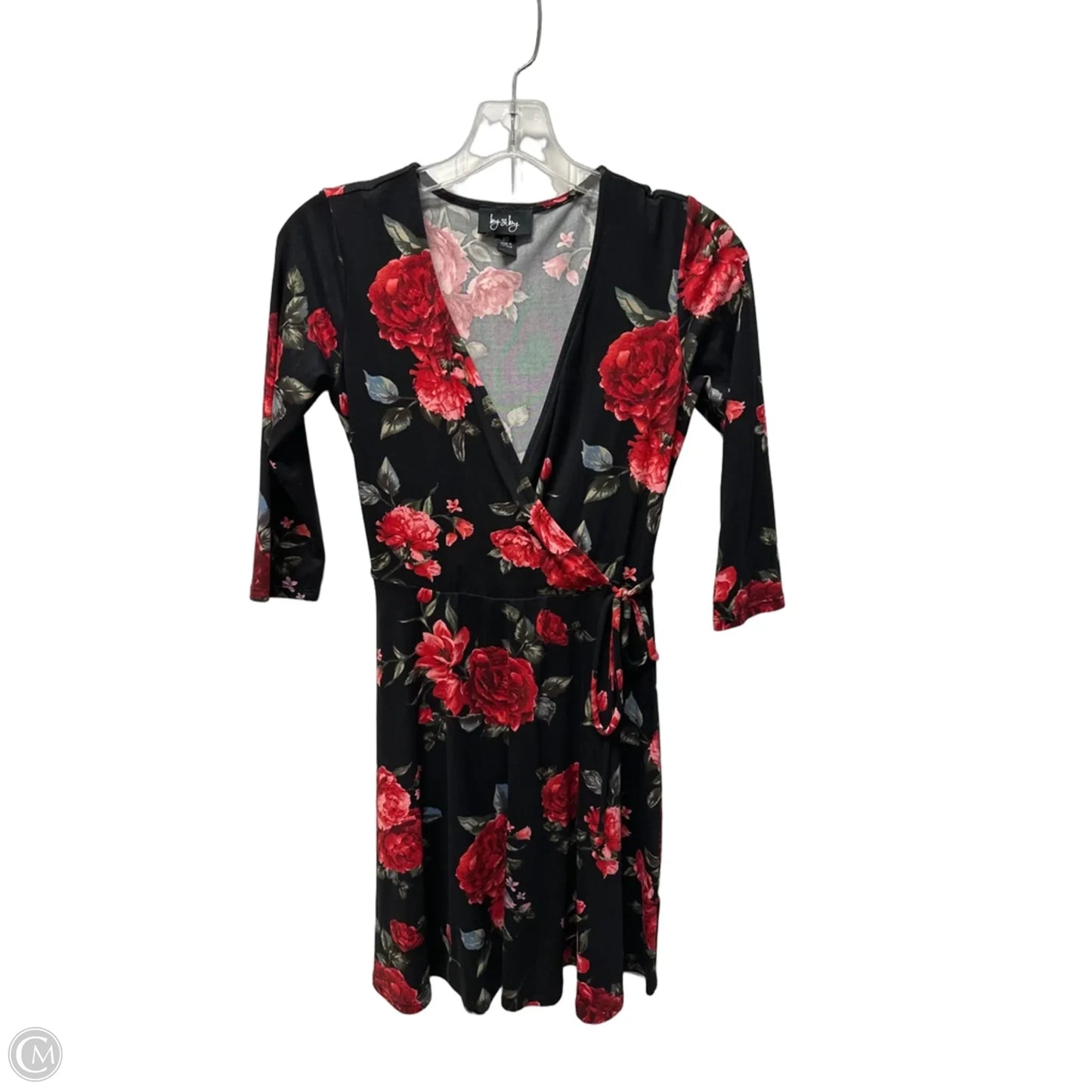 Dress Casual Short By By & By In Floral Print, Size: Xs