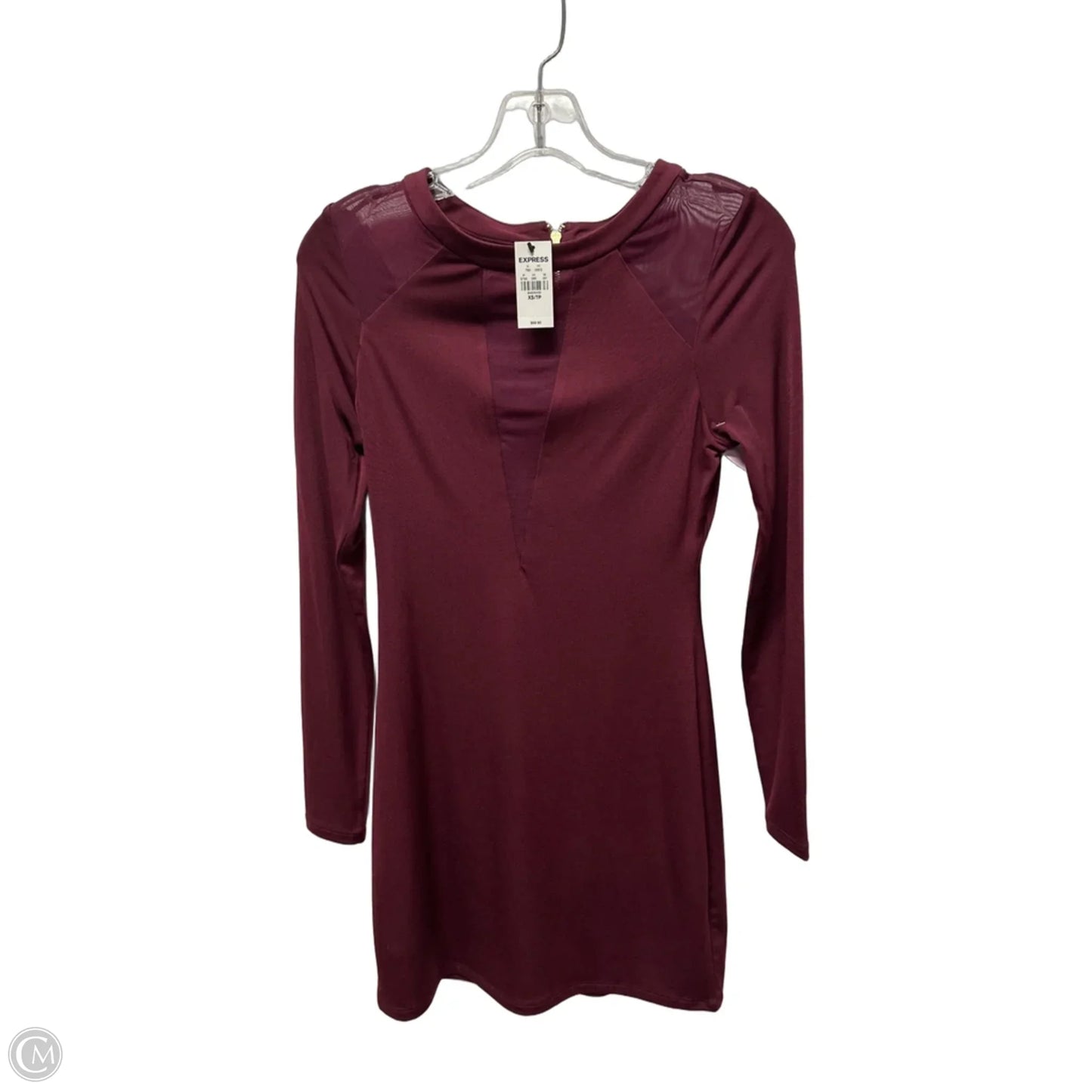 Dress Party Short By 1.state In Maroon, Size: Xs