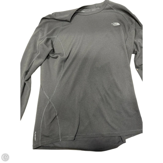 Athletic Top Long Sleeve Collar By The North Face In Black, Size: Xl