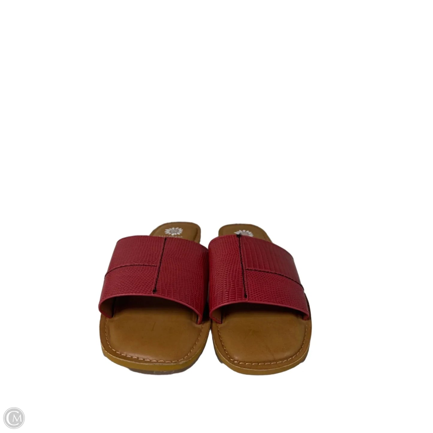 Sandals Flats By Yellow Box In Red, Size: 6.5