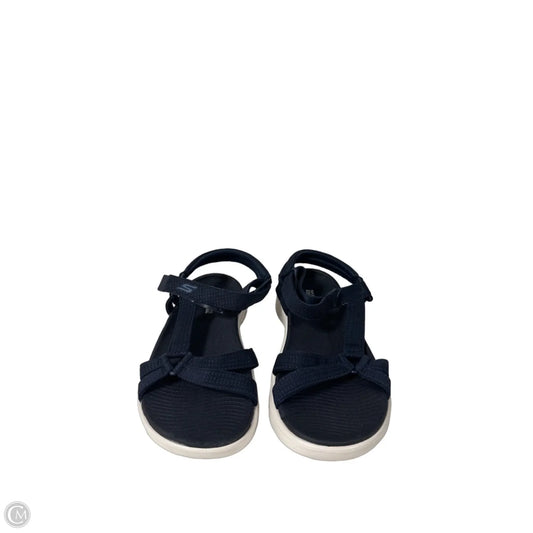Sandals Flats By Skechers In Navy, Size: 6