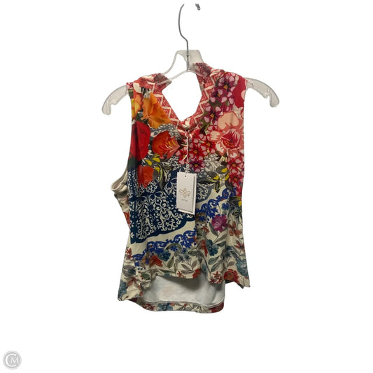 Top Sleeveless By Johnny Was In Multi-colored, Size: Xl