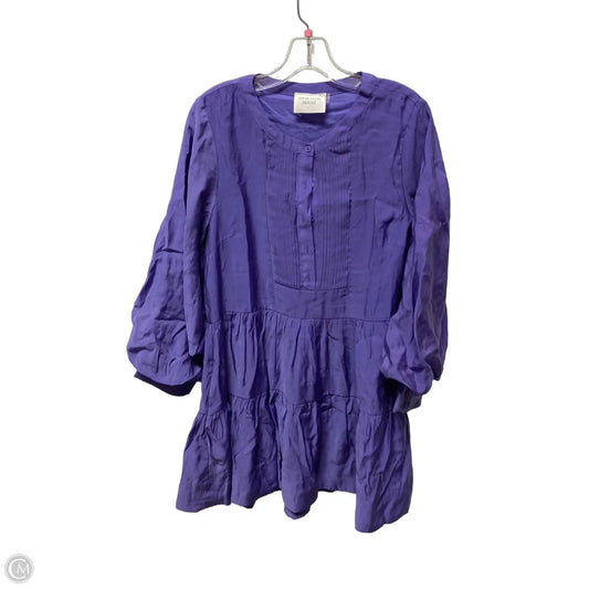 Dress Casual Short By Clothes Mentor In Purple, Size: L