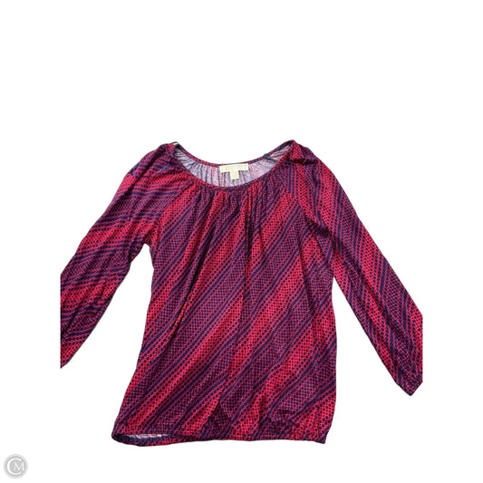 Top Long Sleeve Designer By Michael Kors In Red, Size: S