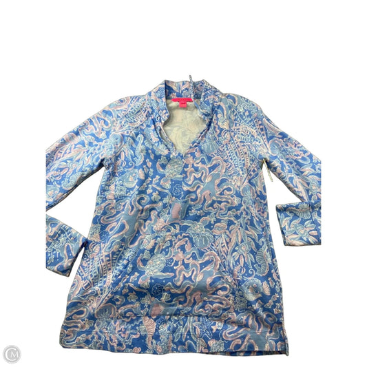 Top Long Sleeve Designer By Lilly Pulitzer In Blue, Size: S