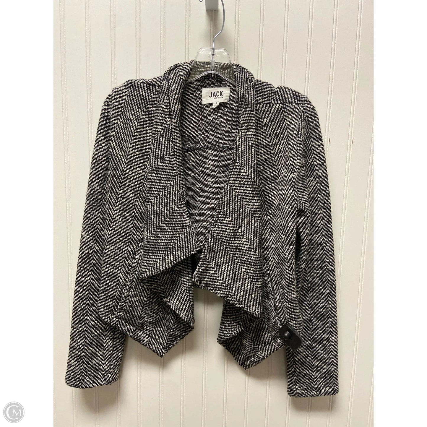 Sweater Cardigan By Bb Dakota In Black & White, Size: S