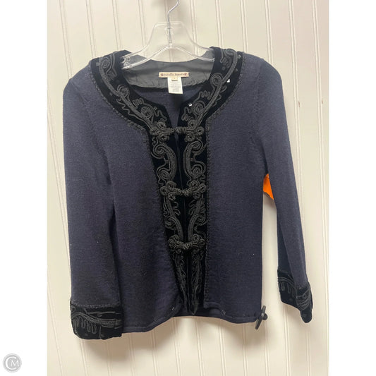 Sweater Cardigan By Nanette Lepore In Navy, Size: S