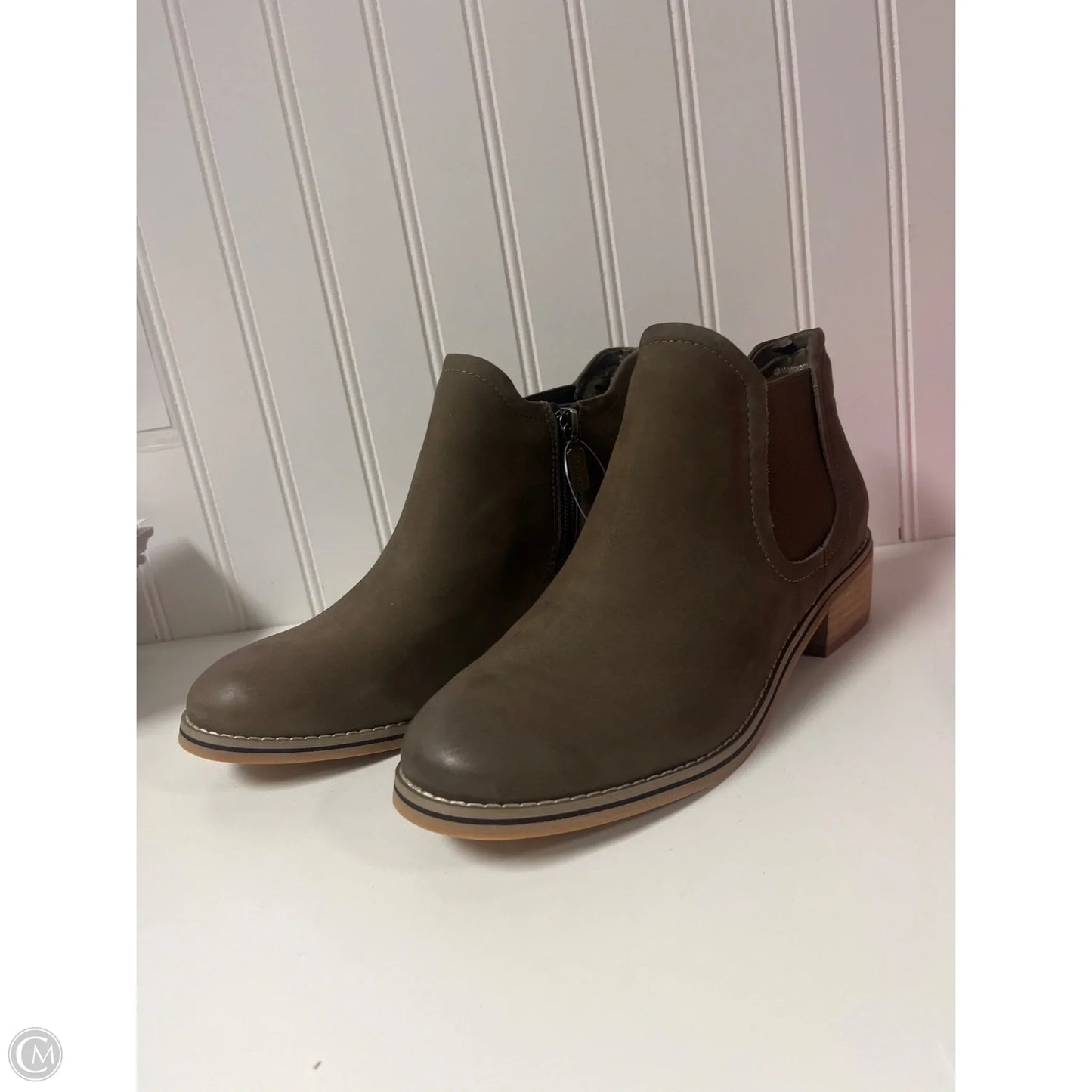 Boots Ankle Heels By Blondo In Brown, Size: 8.5