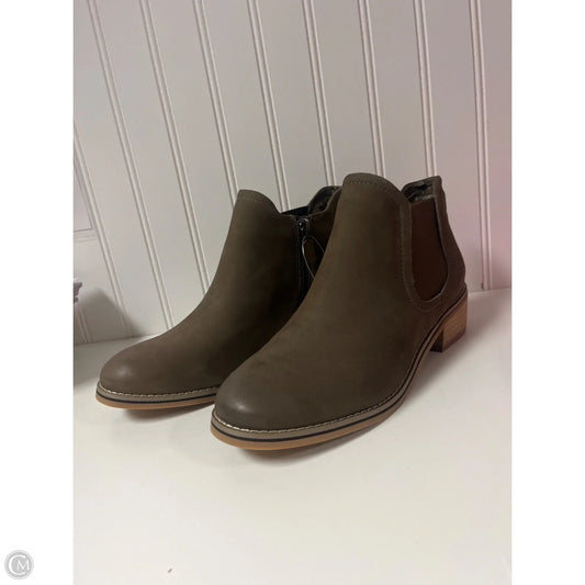 Boots Ankle Heels By Blondo In Brown, Size: 8.5